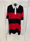 We11 Done Striped Polo Shirt In Multi