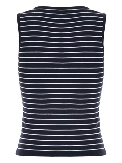 WE11 DONE STRIPED SLEEVELESS TOP