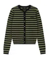 We11 Done Striped Sweater In Black