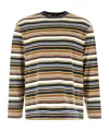 We11 Done Striped Cotton Crew Neck Long Sleeves In Multi