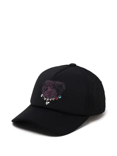 We11 Done Stud-embellished Cap In ブラック