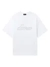 We11 Done Stud-embellished Logo T-shirt In White