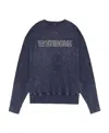 We11 Done Stud-embellishment Long-sleeve Sweatshirt In Black