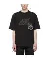 We11 Done Stud-logo Short-sleeved T-shirt In Black