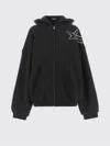 We11 Done Black Meteor Zip-up Hoodie In Black