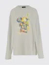 We11 Done Taupe Teddy Print T-shirt In Gray