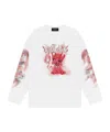 We11 Done T-shirt With Round Neck And Long Sleeves In White