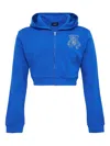 We11 Done Teddy Bear Hoodie In Blue