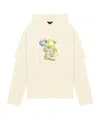 We11 Done Teddy Bear Layered Hoodie In White