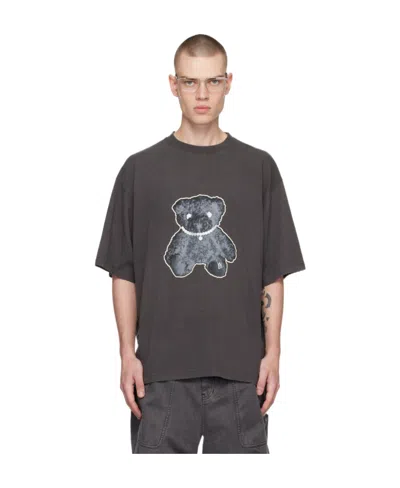 WE11 DONE NECKLACE TEDDY-PRINT COTTON T-SHIRT