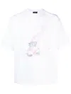 We11 Done Teddy Bear-print Cotton T-shirt In White