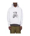 We11 Done Graphic-print Cotton Hoodie In White
