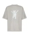 We11 Done Teddy-bear Print Oversize T-shirt In White
