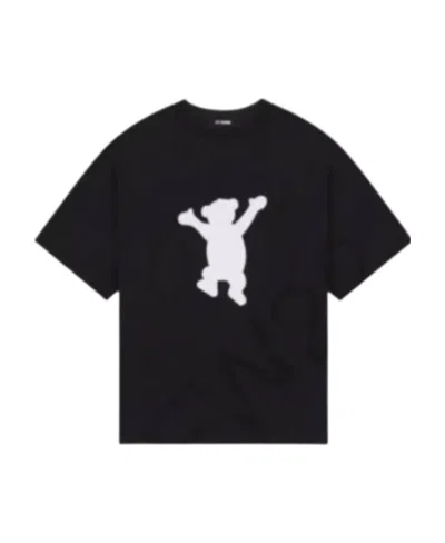 We11 Done Teddy Bear Print T-shirt In Black