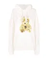 We11 Done Teddy Bear Layered Hoodie In White