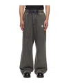 We11 Done Teddy Id Jersey Sweatpants In Gray
