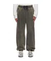 We11 Done Teddy Id Jogger Sweatpants In Gray