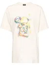 We11 Done Teddy Printed T-shirt In Neutrals