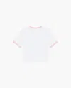 We11 Done Teddy Ringer T-shirt In White