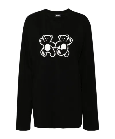 We11 Done Teddy Twins T-shirt In Black
