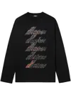 We11 Done Text-print T-shirt In Schwarz