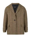 We11 Done Thousand Bird Suit Jacket In Brown
