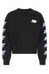 We11 Done We11done Black Cotton Oversize Sweatshirt In Black