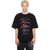 We11 Done Black Gradient Logo T-shirt In Black