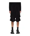 We11 Done Tuck Banding Shorts In Black
