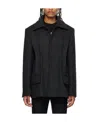 We11 Done Gray Tucked Jacket In Black