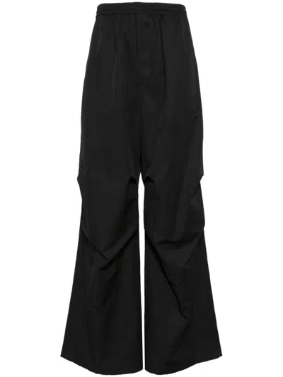 We11 Done Black Paneled Cargo Trousers