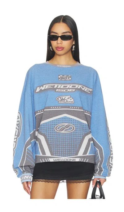 We11 Done Uniform T-shirt In Blue