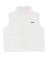 We11 Done Upright Neck Down Vest In White
