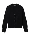 We11 Done V-neck Cardigan In Black