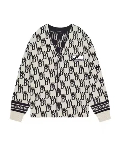 WE11 DONE V-NECK CARDIGAN