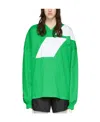 We11 Done V-neck Long-sleeved T-shirt In Green