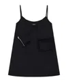 We11 Done V-neck Slip Minidress In Black