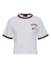 We11 Done Varsity Bear Ringer T-shirt In White