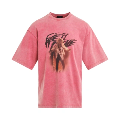 We11 Done Vintage Horror Print T-shirt In Pink