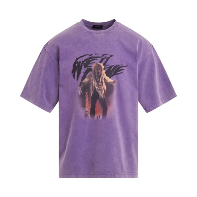 We11 Done Vintage Horror Print T-shirt In Purple