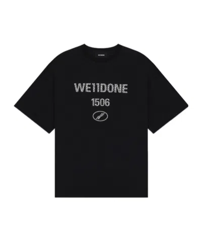 We11 Done Vintage Logo T-shirt In Black