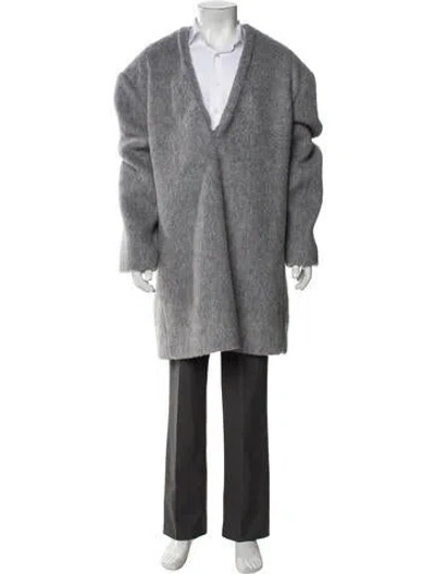 Pre-owned We11 Done V-neck Long Sleeve Sweatshirt W/ Tags In Gray