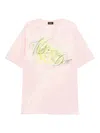 We11 Done Wahed Paint T-shirt In Pink