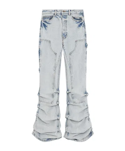We11 Done Wavy Jeans Work Pants In White