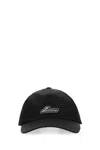 We11 Done Logo-embroidered Baseball Cap In Black