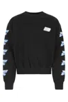 We11 Done We11done Black Cotton Oversize Sweatshirt In Black
