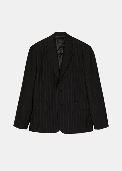 We11 Done We11done Black Striped Blazer