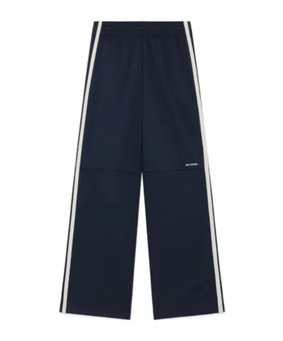 We11 Done We11done Elasticated Waistband Track Pants In Black