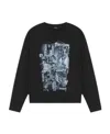 We11 Done We11done Graphic Printed Crewneck Sweatshirt In Black