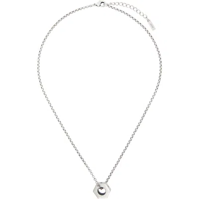 We11 Done We11done Nut Necklace In Metallic